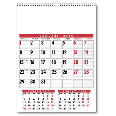 Commercial Planner - Red and Black